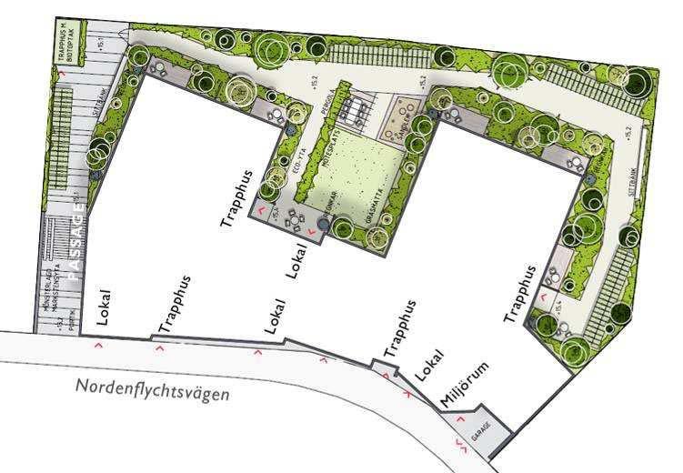 Sida 4 (9) Gestaltning Förslaget syftar till att kombinera kvarterets befintliga industriella karaktär med ett nytt uttrycksfullt bostadshus.