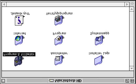 För användare av -kabel För användare av Mac OS 8.6 till 9.2 (användare av HL-5050) 1.