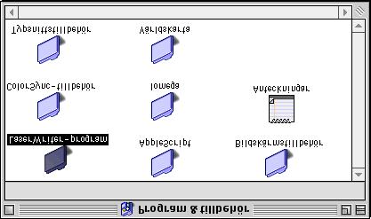 2 Anslut -kabeln till din Macintosh och därefter till skrivaren. Anslut inte -kabeln till tangentbordets -port eller en -hubb som är AV. 5 Öppna ikonen Macintosh HD.