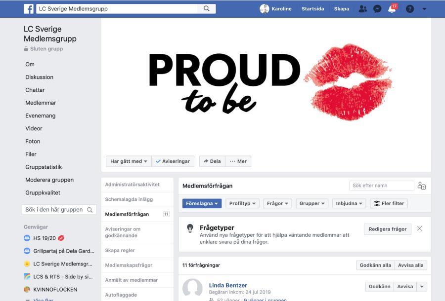 grupp enbart för