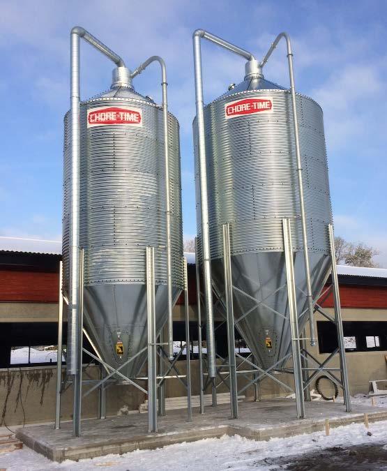 Våra stålsilos finns i fyra olika modellprogram small, medium, large och extra large.
