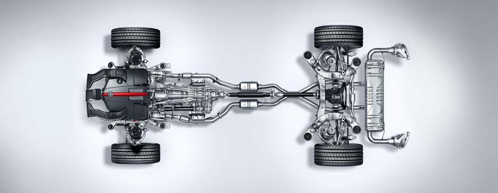 Fyrhjulsdrift 4MATIC Den permanenta fyrhjulsdriften 4MATIC ger i kombination med ABS, ESP och den elektroniska traktionssupporten 4ETS enastående köregenskaper oavsett underlag.