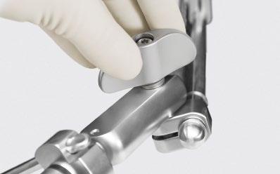 Adjust position of arm, ensuring it will allow the scope or