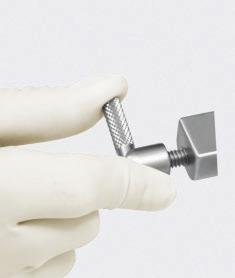 position of arm to ensure it will allow the scope or instrument to