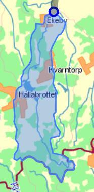 Frommestabäcken från Fiskmanstorp till mynningen i Näsbygraven är en preliminär vattenförekomst.