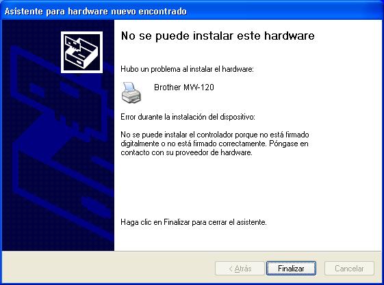 Impresión de datos desde un equipo con Windows 7 Seleccione Instalar automáticamente el software (recomendado) y haga clic en el botón