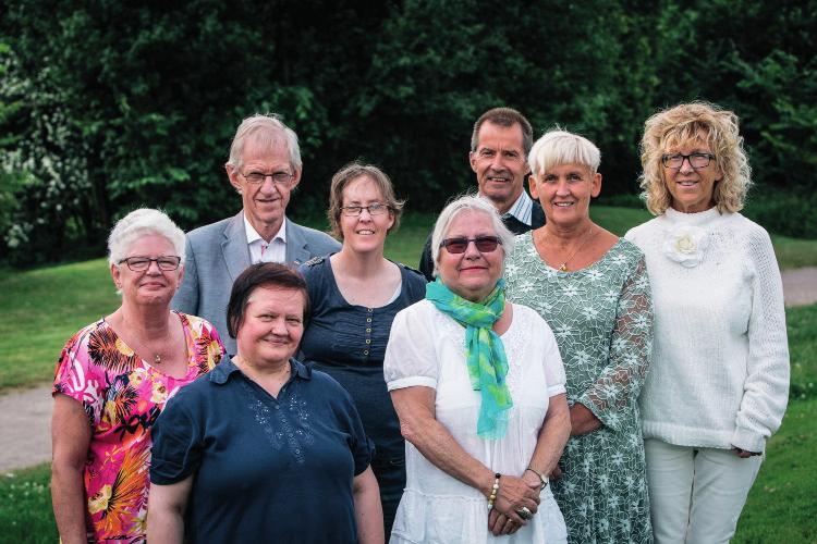 Foto: Jan Karlsson Från vänster: Birgitta Karlsson, Jan Karlsson, Ingrid Karlsson, Jörgen Wivesson, Jim Persson, Anna Ginstmark, Susanne Johansson, Gert-Erik Jansson, Elisabeth Bengtsson, Kristina