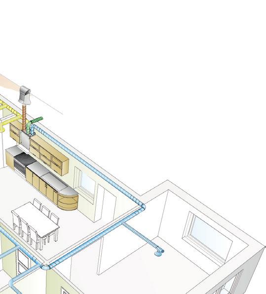 to suit a falling outside temperature, which reduces problems with draughts reduces the energy consumption required for heating.