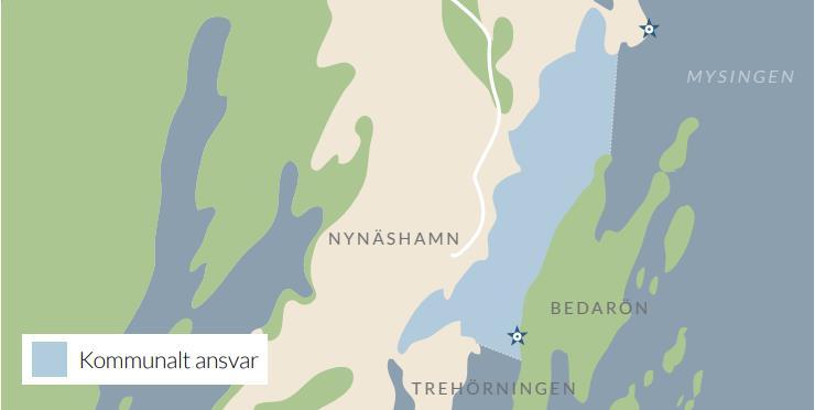 REMISSUTGÅVA Sid 26 Hamnområde Nynäshamn Hamnområdet begränsas i norr av Brunnsviksholme med en linje från dess södra