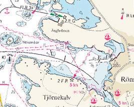 10 Inför: BB-prick 57-56,371N 11-34,601E BB-prick 57-56,363N 11-34,541E Den tidigare utmärkningen är indragen 3. Leddjupgåendet, från N om Tjörnekalv in till kaj, har fastställts till 5,5 meter.