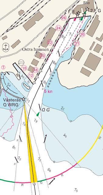 6 Flytta SB-prick ca 20 m S-vart till position j) 59-36,195N 16-33,253E SB-prick ca 10 m V-vart till position k) 59-36,254N 16-33,317E 3.