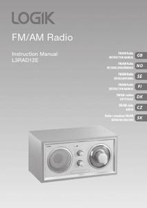 POWER MIN AUX AM MAX 94 90 88 1600 KHz 1400 1200 98 1000 102 104 106 700 800 600 108 MHz AM 540 Ďakujeme vám že ste si zakúpili nové prenosné /AM rádio Logik Odporúčame vám, aby ste ste si vyhradili