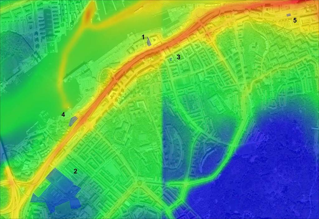 Resultat och diskussion Inledande bedömningar av luftkvaliteten gjordes utifrån befintliga beräkningar av NO2-halten i Göteborg (Ren stadsluft).