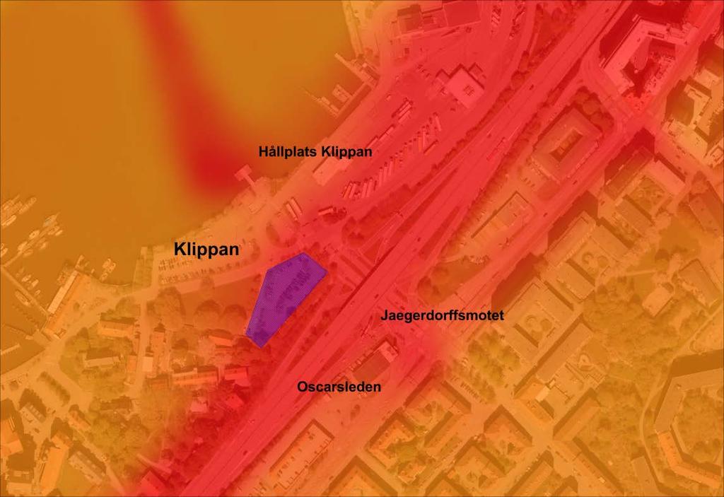 Klippan Miljöförvaltningen har, på uppdrag av Familjebostäder i Göteborg, utrett luftmiljön i området Klippan i västra Göteborg (område 4 i figur 7).