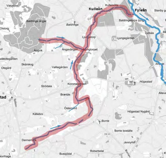 Fiskevårdsplan Kulleån Eklövs Fiske & Fiskevård 2 Inledning Kulleån mynnar i Fyleån och avvattnar vattendragets västra delar med gräns till Svarteån.