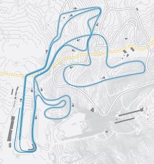 Tävlingsbana söndag 18 februari 5 km Blue