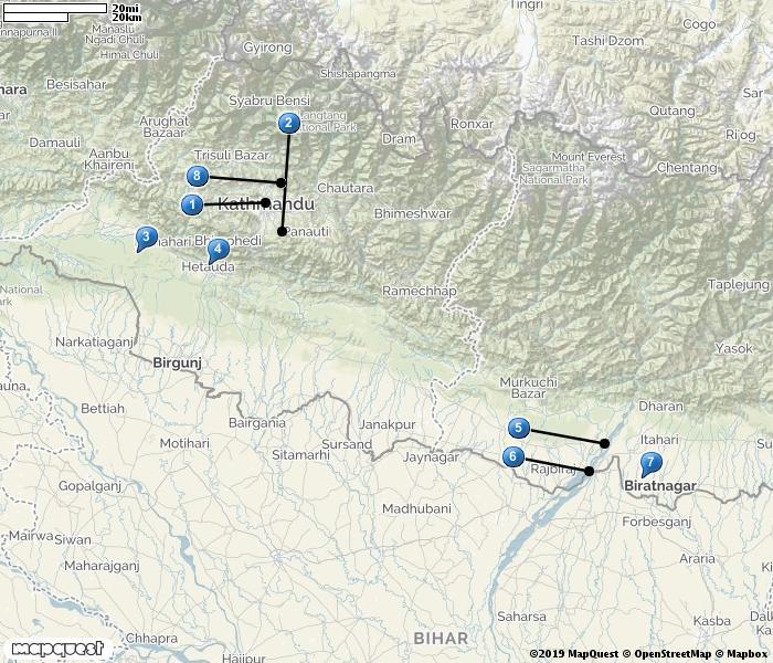 NEPAL 1. Kathmandu 2. Phulchowki 3. Chitwan NP 4. Heatuda 5.