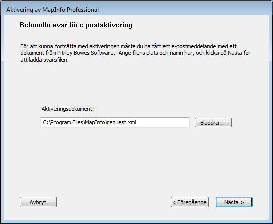 Datorspecifika licenser 6. I dialogrutan Behandla svar för e-postaktivering klickar du på Nästa. Ett aktiveringsmeddelande visas, som talar om för dig att aktiveringen lyckades. 7. Klicka på OK.