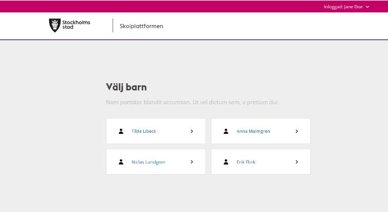 1 2 Välj vilket barn som du