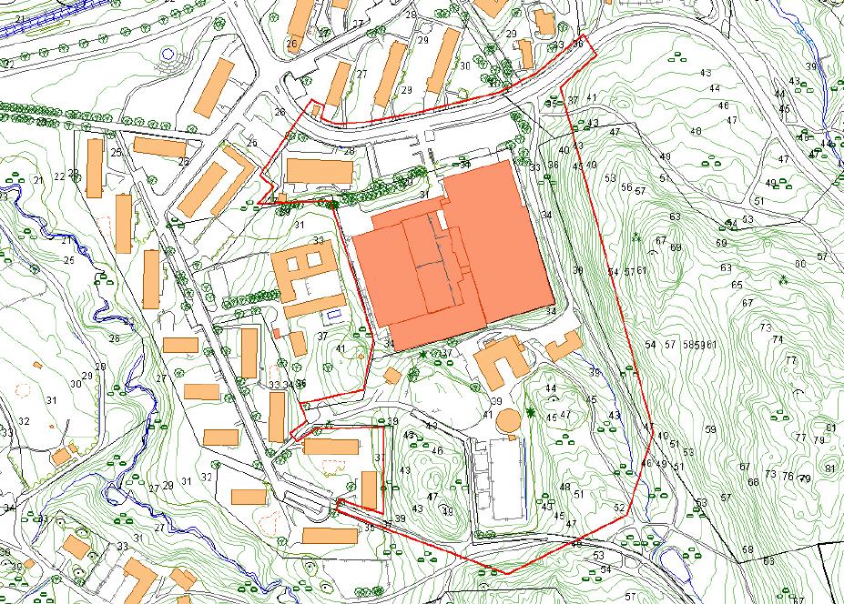1(5) Detaljplan för Utbyggnad av kontor och idrottsanläggning vid Töpelsgatn inom stadsdelen Torp i Göteborg Områdesbeskrivning Detaljplaneområdet är beläget öster om Delsjövägen, söder om