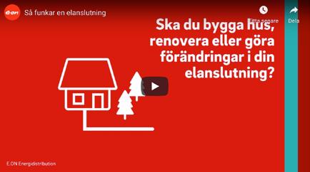 på E.ON Energidistribution. Direktlänk till ärendet Efter inskickad föranmälan får kunden nu en direktlänk via sms och e-post till sitt anslutningsärende på eon.se/folj-dittarende.