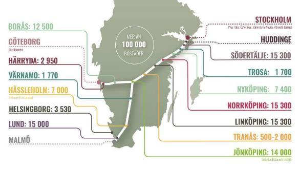 Konsekvenser av utbyggnad av höghastighetsbanan för Eslöv