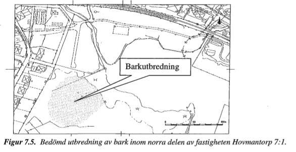 4(11) (Källa: Huvudstudie f.d Widerströms trä i Hovmantorp, Lessebo kommun, 2007-02-09) Markföroreningar I Länsstyrelsen GIS-databas är planområdet inte utpekat som potentiellt förorenat.