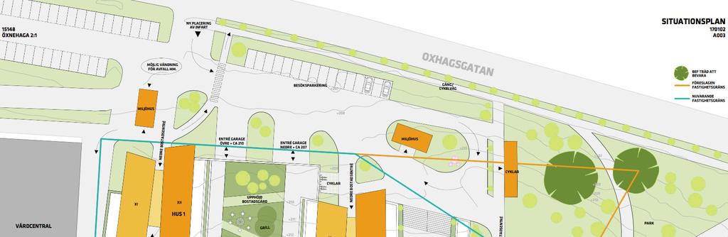 Rapport 12142-17020300 3. Förutsättningar Fastigheten ligger öster om vårdcentralen.