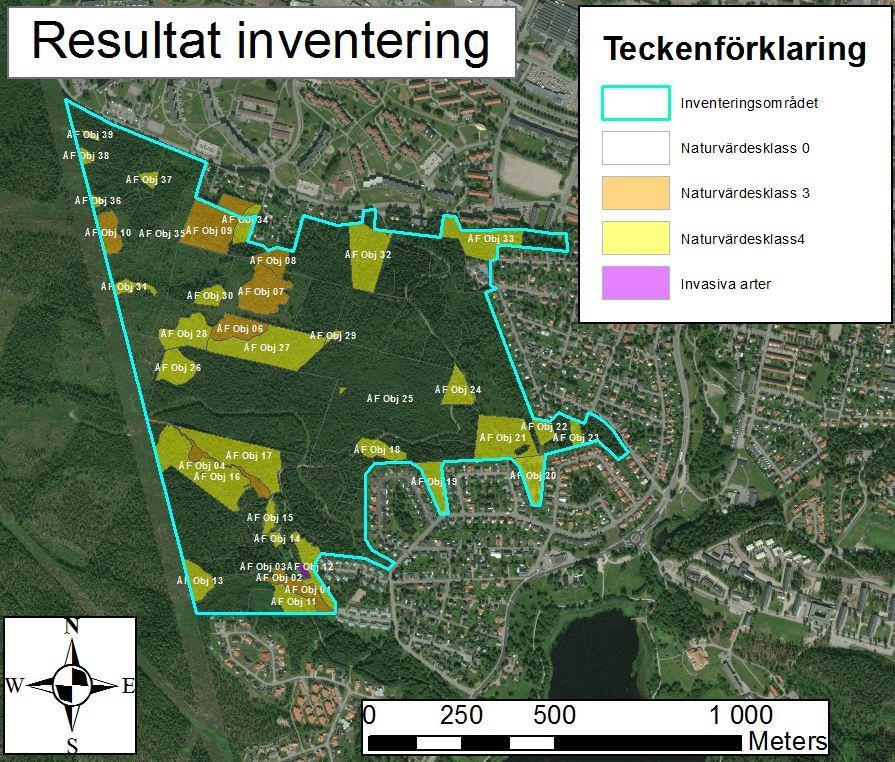Identifierade naturvärdesobjekt,