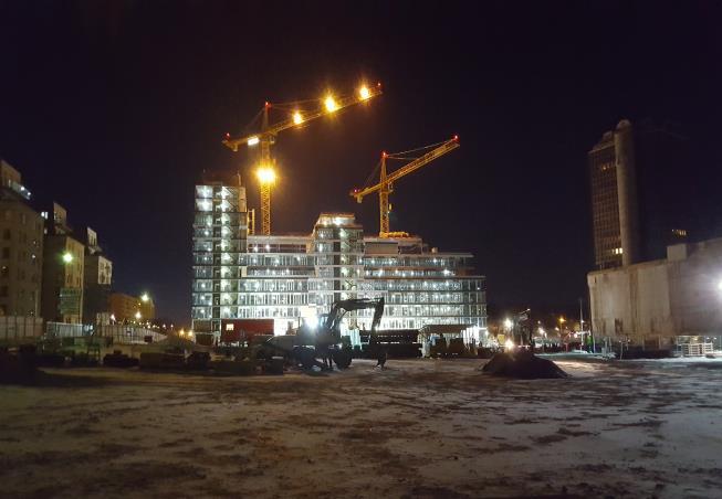 KV. Leendet, Hornsberg, Stockholm. Nybyggnad av bostadshus med 225 lägenheterna och förskola med samtliga lokaler.