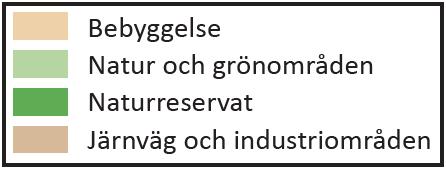 Den västra delen av programområdet (väster om Esplanaden) är ett gammalt industriområde som idag används för kontor, verksamheter och järnvägsinfrastruktur samt delvis för bostäder och park.