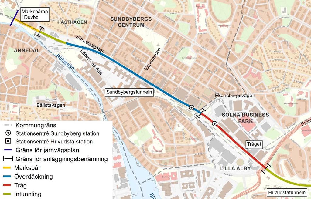 1.3 Projekt Mälarbanan Trafikverket bygger ut järnvägen mellan Tomteboda och Kallhäll i Stockholms län, från två till fyra spår, på en 20 km lång del av Mälarbanan.