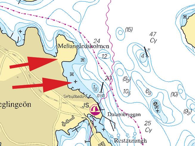 6 Sjöfartsverket, Norrköping. * 8027 Sjökort/Chart: 616, 6162, 6171 Sverige. Norra Östersjön. Nynäshamn. Vågbrytare etablerad. Se: 2012:405/7964(P) En flytande vågbrytare har etablerats i Nynäshamn.