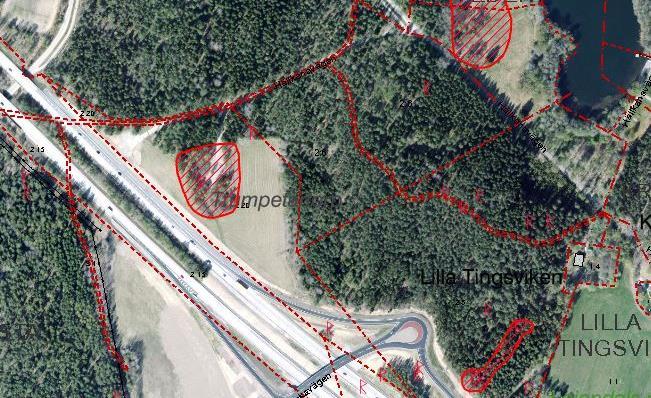 Sida 13 av 26 Geologi/Geotekniska förhållanden Nuläge Området består till stor del av morän och berg i dagen.