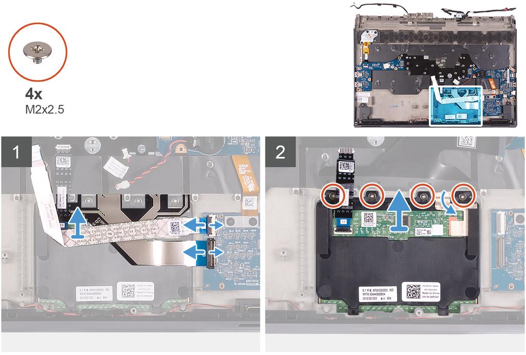 Nästa 1. Installera moderkortet. 2. Installera batteriet. 3. Installera det bakre i/o-höljet. 4. Installera 2230 halvledarenheten. (om tillämpligt) 5. Installera 2280 halvledarenheten.