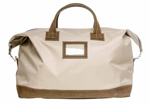 84 Weekend bag, beige Polyester.