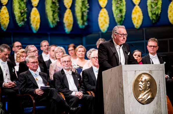 Presentationstalet till medicinpristagarna på Nobelprisutdelningen gavs av Klas Kärre, medicinpriskommittén.