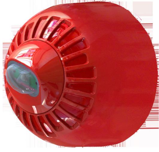 Trådlösa system 5101424-00A WALL BEACON FC-323-WA2 EN54-23 & 25 intygad trådlöst blixtljus för montage i radiosockel FC-171-002.