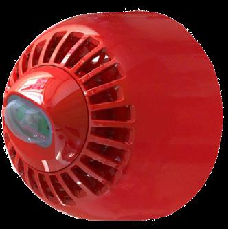 EN54-23 5101426-00A WALL SOUNDER/BEACON FC-315-WA2 EN54-23 & 25 intygad trådlös siren/blixt för montage i radiosockel FC-171-002.