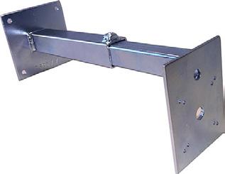 Dold kabeldragning fram till magnet via den ihåliga stången. Mått: Justerbar längd 190-350 mm Vikt: 0,95 kg 5200345-00A EX-DOOR H.