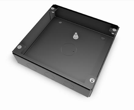 Panelen har lamptest, inbyggd summer med lokal kvitteringsknapp samt piltangenter för att visa flera larm. Panelen ansluts från valfri kontrollmoduls seriella RS485-kanal (CM 4.3-panel alt. CMXmodul).