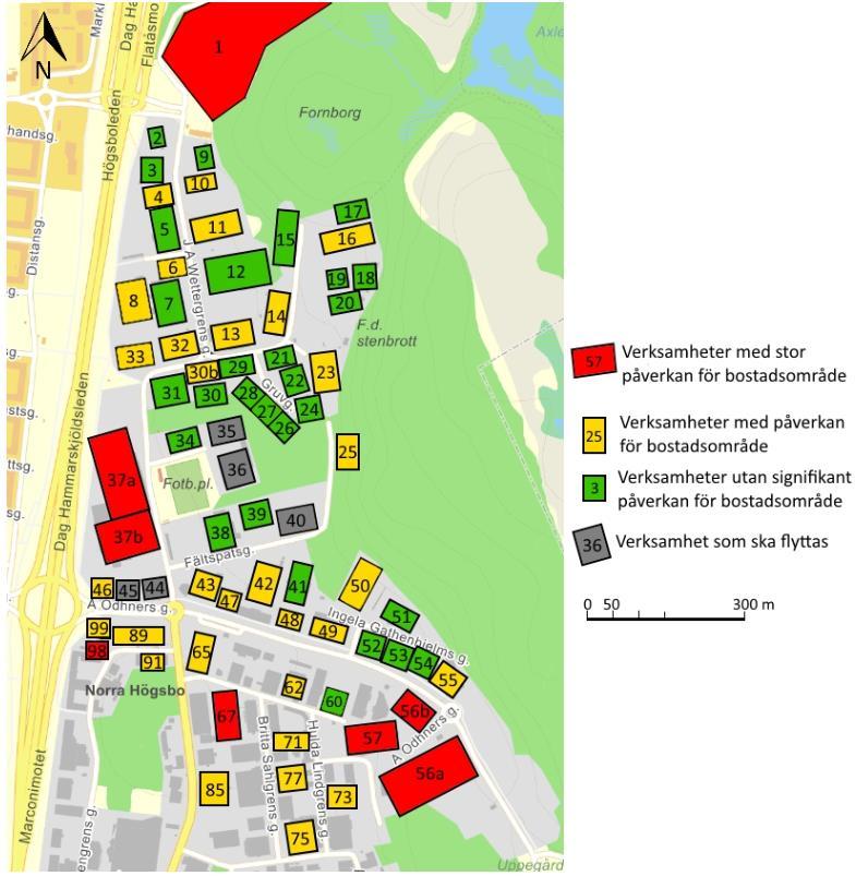 Sida: 10 (21) 2.1 Riskkällor I Figur 2-4 redovisas de riskkällor som identifierades i samband med den inventering [3] som utfördes av Sweco och som ligger till grund för denna fördjupade analys.