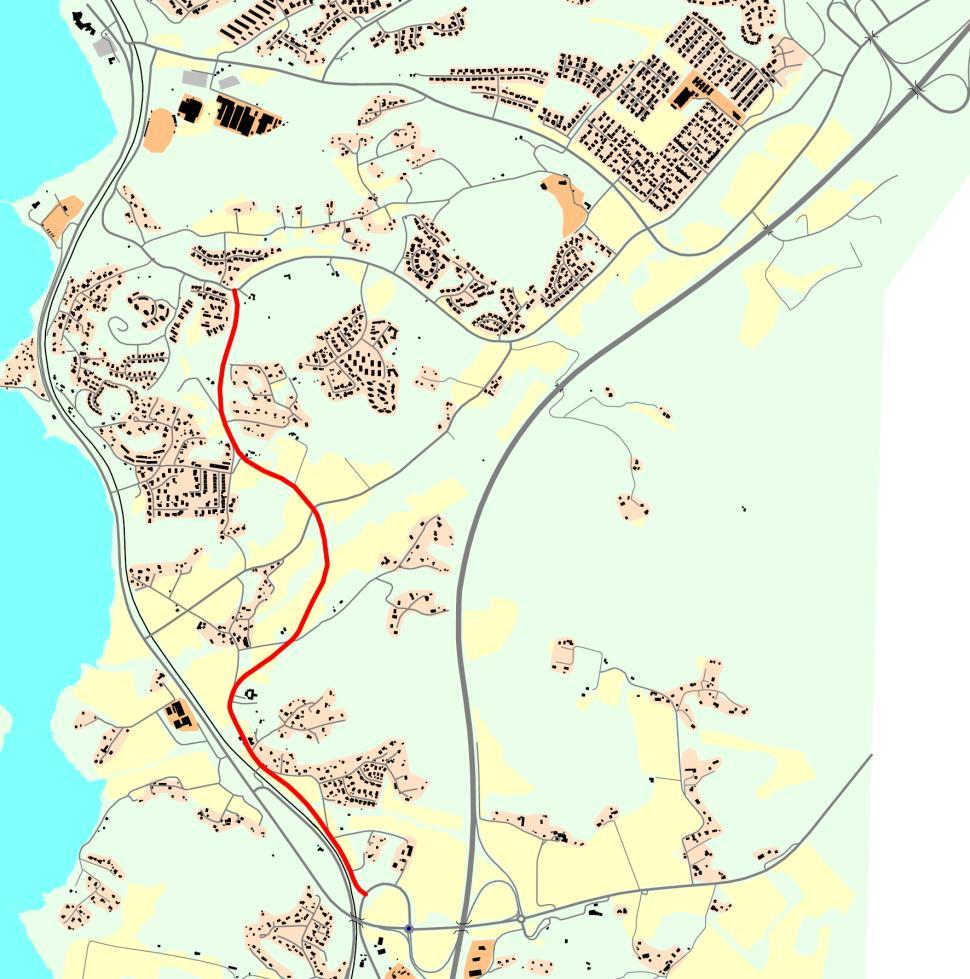 10 (28) den då skulle förstöra stora naturvärden. Denna vägsträckning stryks därför från vidare utredning.