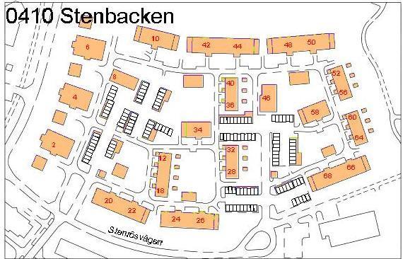 Områdesbeskrivning av 410 Stenhagen Stenhagen är ett större område I Uppsala där vattenförbrukning är hög i jämförelse med liknande områden och lämpar sig därmed för ett vattensparprojekt.