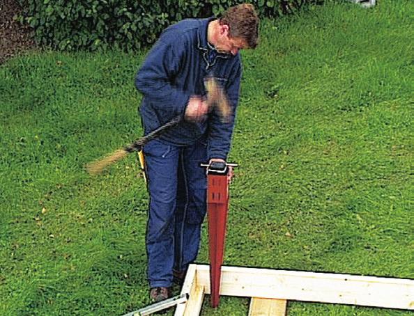 Stolpfästen som grund Stolpfästen är en annan grundläggning som passar bra till mindre byggnationer. 1.