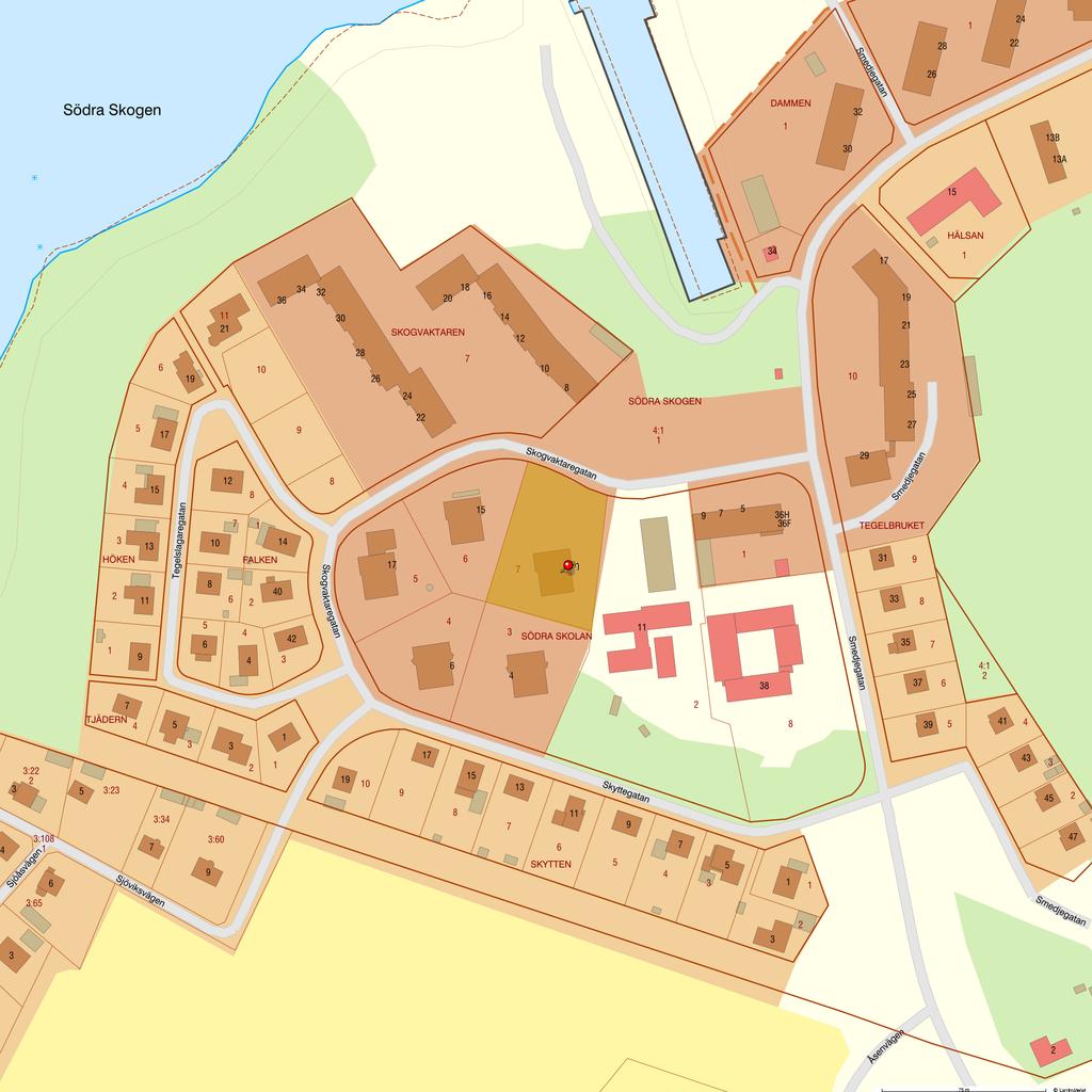 Metria FastighetSök - Karlsborg Södra Skolan 7 Läge, karta Område N (SWEREF 99 TM) E (SWEREF 99 TM) 1 6487063.