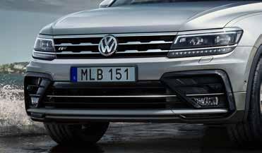 EXTERIÖR TIGUAN GT S GTS T TI GT Lättmetallfälgar 19 tum Sebring Dark Grey Stöldhämmande hjulbultar Stötfångare, R-Line,