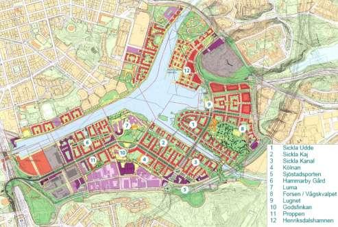 Utlåtande Genomförda och pågående etapper Projekt Hammarby Sjöstad fortskrider enligt ovan planenligt i en takt av ca 900 lägenheter per år.