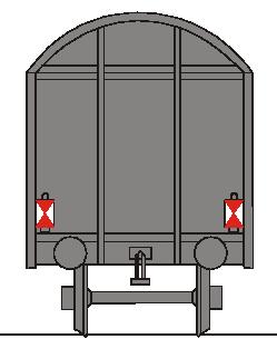 2.1.3.1. Persontåg 4.2.2.1.3.2. Godståg Ett persontågs slutsignal ska bestå av två röda ljus med fast sken placerade på samma höjd över buffert på transversalaxeln.