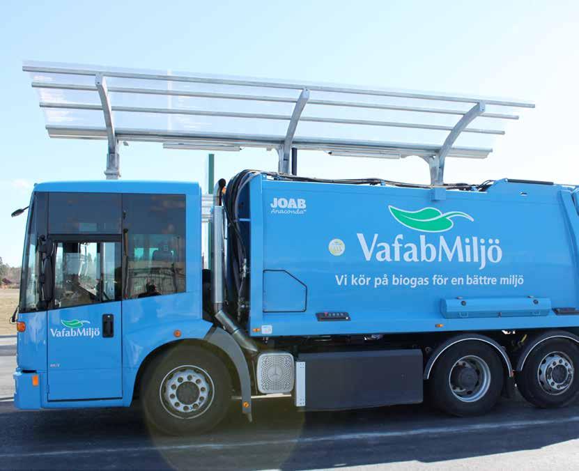 Bild: Vafab Miljö Kommunalförbund. 5.1.2. Förnybart och teknikneutraliteten I dagligt tal kallas ibland fordonsgas, etanoldrivmedel och växtoljebaserade drivmedel för förnybara.